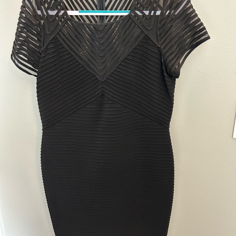 Calvin Klein Black Ribbed Dress